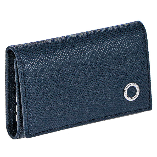 ブルガリ キーケース（メンズ） ブルガリ BVLGARI キーケース メンズ ブルガリ レザー 新品 39318 GRAIN DENIM SAPPHIRE ネイビー プレゼント