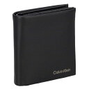 カルバンクライン Calvin Klein 折財布 二つ折り財布 メンズ レザー K50K510593 BAX ブラック プレゼント