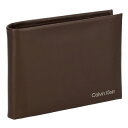 カルバンクライン Calvin Klein 折財布 二つ折り財布 メンズ レザー K50K510600 BAR ブラウン プレゼント