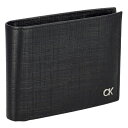 カルバンクライン Calvin Klein 折財布 二つ折り財布 メンズ レザー K50K510878 BAX ブラック プレゼント