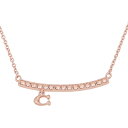 コーチ ネックレス レディース Cロゴ ペンダント COACH 91431 RGD ローズゴールド プレゼント