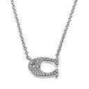 コーチ ネックレス ペンダント アクセサリー Cロゴ レディース COACH 91433 SLV シルバー プレゼント