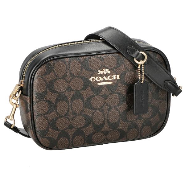 コーチ ショルダーバッグ 斜め掛けバッグ レディース シグネチャー カメラバッグ ジェイミー COACH CA547 IMAA8 ダークブラウン ブラック プレゼントのサムネイル