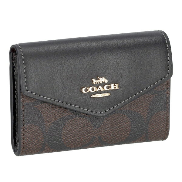 コーチ 名刺入れ（メンズ） コーチ COACH 名刺入れ カードケース シグネチャー レディース メンズ CH202 IMAA8 ダークブラウン ブラック プレゼント