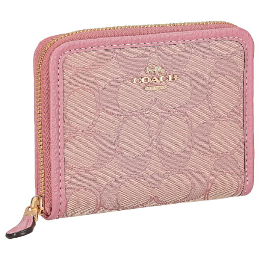 コーチ 二つ折り財布 ミニ財布 折財布 ラウンドファスナー レディース シグネチャー COACH CH389 IMS5I ピンク プレゼント コーチ 二つ折り財布 ミニ財布 折財布 ラウンドファスナー レディース シグネチャー COACH CH389 IMS5I ピンク プレゼント