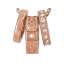 コーチ ネックレス レディース アクセサリー ラインストーン 3連サークル COACH CI902 RGD ローズゴールド プレゼント
