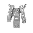 コーチ ネックレス レディース アクセサリー ラインストーン 3連サークル COACH CI902 SLV シルバー プレゼント