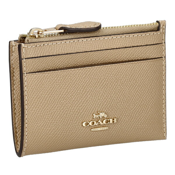 コーチ（COACH) コーチ COACH コインケース 小銭入れ カードケース 定期入れ パスケース キーリング付き レザー レディース メンズ 88250 IMTAU トープベージュ プレゼント