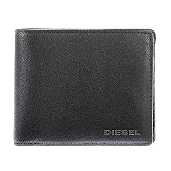 ディーゼル 革二つ折り財布 メンズ ディーゼル DIESEL 折財布 二つ折り財布 メンズ 折財布 ゴートレザー ブラック X03925 PR271 T8013 ブラック プレゼント