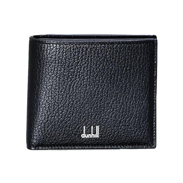 ダンヒル dunhill 折財布 二つ折り財布 メンズ財布 デューク ラムスキン 20F2320GS001 ブラック