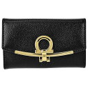 フェラガモ キーケース レディース ガンチーニ レザー Salvatore Ferragamo 22D151 0683320 ブラック プレゼント