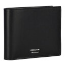 フェラガモ 二つ折り財布 折財布 メンズ レザー FERRAGAMO 661329 0770094 ブラック プレゼント(4)
