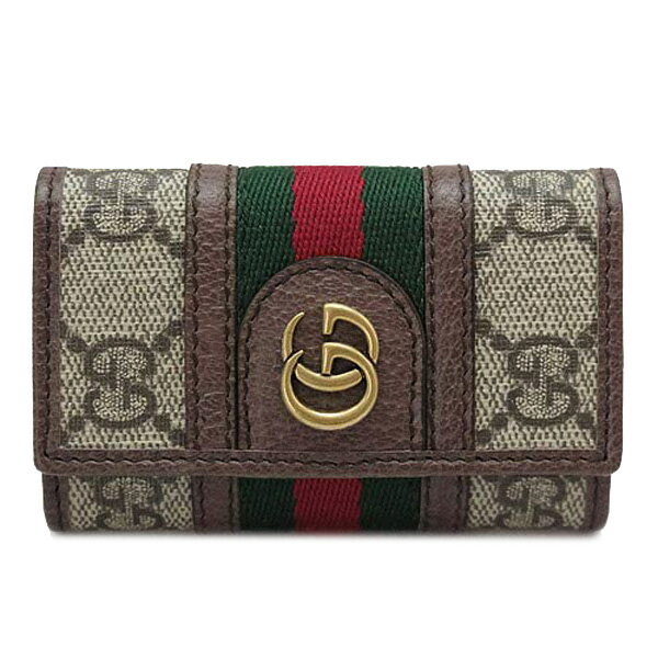 グッチ キーケース（メンズ） グッチ GUCCI キーケース 6連キーケース 新品 メンズ レディース オフィディアGG GGスプリーム 603732 96IWT 8745 ベージュ ブラウン プレゼント