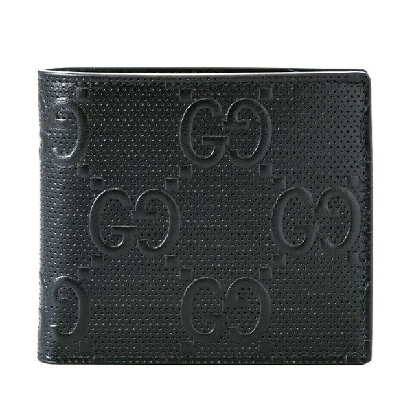 グッチ 二つ折り財布（メンズ） グッチ GUCCI 折財布 二つ折り財布 新品 メンズ財布 GGエンボス 625555 1W3AN 1000 ブラック プレゼント