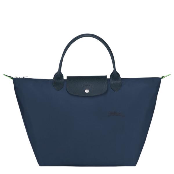 ロンシャン ビジネス・通勤用ナイロンバッグ レディース ロンシャン LONGCHAMP ハンドバッグ トートバッグ レディース 折りたたみ ナイロン ル プリアージュ グリーン トップハンドルバッグ M 1623 919 P68 マリン