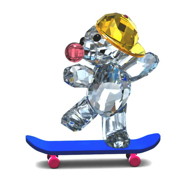 スワロフスキー SWAROVSKI フィギュア 置物 KRISベア Skaterbear 5619208 プレゼント