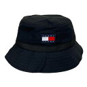 トミージーンズ TOMMY JEANS トミーヒルフィガー 帽子 ハット バケットハット メンズ レディース 69J6858 BEI 001 BLACK ブラック