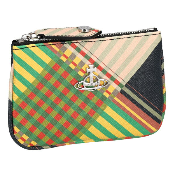 ヴィヴィアンウエストウッド Vivienne Westwood コインケース 小銭入れ レディース SAFFTAR 51010007U O102 COM TARTAN マルチカラー プレゼント