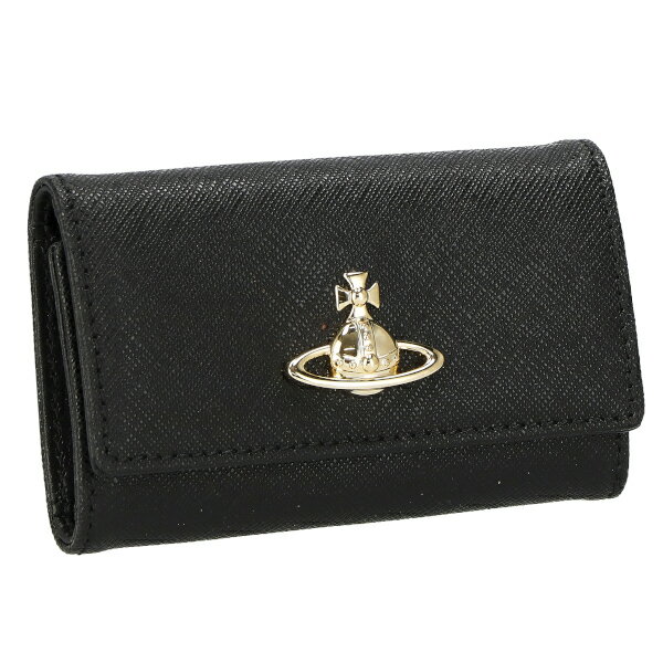 ヴィヴィアン・ウエストウッド ヴィヴィアンウエストウッド Vivienne Westwood キーケース レディース SAFFIANO BLACK 51020001 N403 ブラック プレゼント