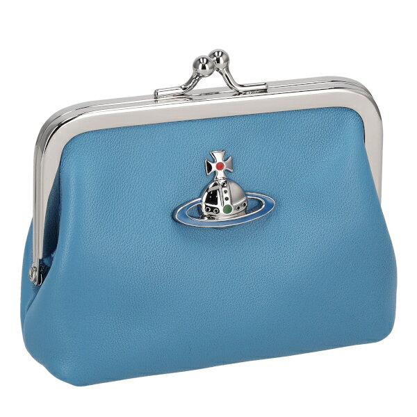 ヴィヴィアンウエストウッド Vivienne Westwood コインケース 小銭入れ がま口 レディース NAPPA 52010018U K402 BLUE ブルー プレゼント