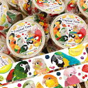 マスキングテープ Tropical time ◆ゆうパケット対応◆ インコ ことり 小鳥 雑貨 グッズ 15mm幅 イラスト マステ 貼ってはがせる シール 手...