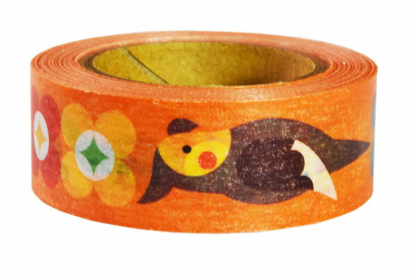 マスキングテープ ★花咲くオカメ ◆ゆうパケット対応◆ ことり 小鳥 ステーショナリー 文房具 文具 マステ デコレーション ラッピング オカメインコ【KOTO...