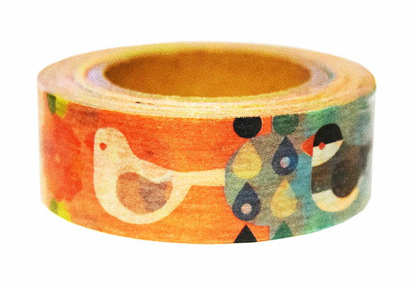 マスキングテープ ★座ったフィンチ ◆ゆうパケット対応◆ ことり 小鳥 ステーショナリー 文房具 文具 マステ デコレーション ラッピング 文鳥 野鳥【KOTO...