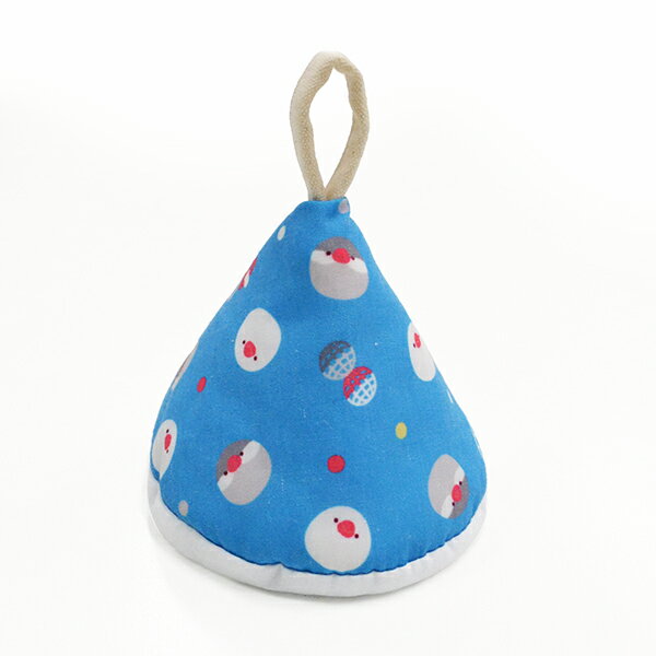 【全品ポイント5倍★11/14 10:00～11/16 23:59】【なごみシリーズ】三角鍋つかみ　文鳥　◆◆　ことり 小鳥 雑貨 グッズ 鍋掴み ミトン 耐熱手袋 調理用手袋 吊り下げ 取っ手 帽子 三角帽子 カトラリー キッチン用品 お鍋 冬雑貨 季節雑貨 グリル キャンプ用品