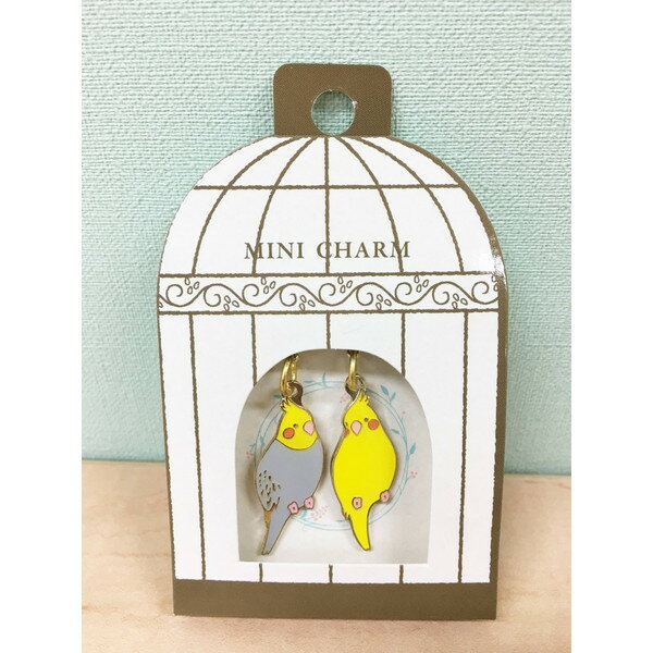 ミニチャーム　★オカメインコ　◆ゆうパケット対応◆　雑貨 キーホルダー チャーム オカメインコ インコ【piシリーズ】のサムネイル