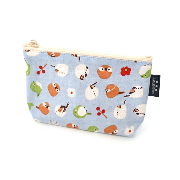 【なごみ×濱文様】豆ポーチ　★野鳥　【1000円ポッキリ】　◆クリックポスト対応◆　ことり 小鳥 雑貨 和雑貨 和小物 和モダン ポーチ 小物入れ メジロ 雀 すずめ スズメ シマエナガ エナガ ことりカフェ心斎橋 かわいい おしゃれ 誕生日 プレゼント