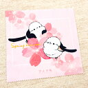 メガネ拭き ★シマエナガのspring2021 ◆ゆうパケット対応◆ シマエナガ ことり 小鳥 雑貨 グッズ 約15×15cm マイクロファイバー 吸水速乾 イ...