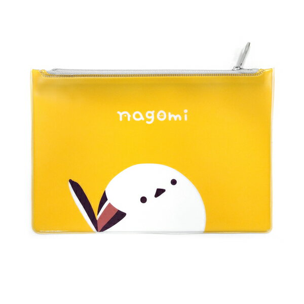 オリジナルビニールポーチ　★シマエナガ　【1000円ポッキリ】　◆ゆうパケット対応◆　グッズ 小物入れ ことり 小鳥 雑貨 小物入れ ポーチ マルチポーチ マルチケース トラベルポーチ マスクケース ケース 北海道 雪の妖精 ことりカフェ心斎橋【なごみシリーズ】のサムネイル