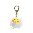 アクリルキーホルダー ★オカメノーマル ◆ゆうパケット対応◆ ことり 小鳥 雑貨 キーホルダー アクキー ストラップ アクセサリー キーリング キーストラップ プレゼント ギフト 携帯 モバイルアクセサリー オカメインコ インコ【なごみシリーズ】