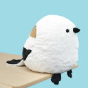ビッグシマエナガ ぬいぐるみ ことり 小鳥 雑貨 グッズ 大きい かわいい ふわふわ もふもふ 癒し アニマル 動物 ヌイグルミ 縫いぐるみ おもちゃ 抱き枕 ...