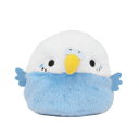 セキセイインコ青 ぬいぐるみ ことり 小鳥 雑貨 グッズ 手のひらサイズ ふわふわ もっちり まんまる ころころ 癒し おもちゃ 人形 ぬい撮り インテリア デ...