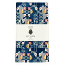 カット生地 オックス【1m】花輪とハシビロコウ ブルー ◆ゆうパケット対応◆ ことり 小鳥 雑貨 グッズ 110×100cm 日本製 綿100% 普通地 平織 ...