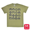 Tシャツ 花小鳥文様 ★グリーン《Mサイズ》 ことり 小鳥 ユニセックス レディース メンズ 女性 男性 半袖 クルーネック ウェア 洋服 アパレル ファッション コトリタチ 花小鳥文様Tシャツ【KOTORITACHI】