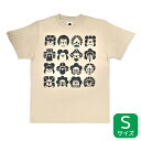 Tシャツ 花小鳥文様 ★ベージュ《Sサイズ》 ことり 小鳥 ユニセックス レディース メンズ 女性 男性 半袖 クルーネック ウェア 洋服 アパレル ファッション コトリタチ 花小鳥文様Tシャツ【KOTORITACHI】