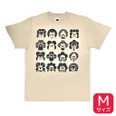 Tシャツ 花小鳥文様 ★ベージュ《Mサイズ》 ことり 小鳥 ユニセックス レディース メンズ 女性 男性 半袖 クルーネック ウェア 洋服 アパレル ファッション コトリタチ 花小鳥文様Tシャツ【KOTORITACHI】