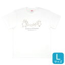 Tシャツ ジャマエナガ 糸電話 Lサイズ シマエナガ オカメインコ セキセイインコ ことり 小鳥 雑貨 グッズ ティーシャツ 男女兼用 ユニセックス 半そで 半袖 クルーネック 丸首 夏服 鳥柄 プリント イラスト アニマル 白地 綿100% コットン【BIRDSTORY】