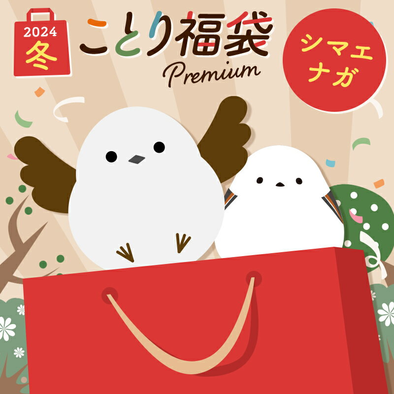 ことり福袋 2024年冬★シマエナガ★数量限定！小鳥グッズ 小鳥雑貨 雑貨 福袋 ハッピーバッグ ハッピーパック 冬の福袋 プレゼント ギフト 限定品 先行販売 2024年 福袋 2025年 冬季のサムネイル
