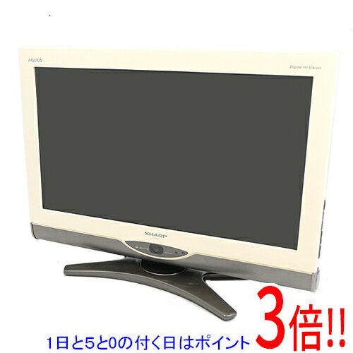 【1日と5.0のつく日、18日はポイント3倍！】【中古】SHARP 26V型 ハイビジョン液晶テレビ LC-26DE7-W ホワイト 本体いたみ