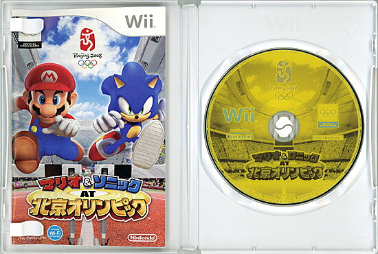 エクセラーの【1日と5.0のつく日、18日はポイント3倍！】【中古】マリオ＆ソニック AT 北京オリンピック Wii ディスク傷・カバー・説明書いたみ｜アングル3
