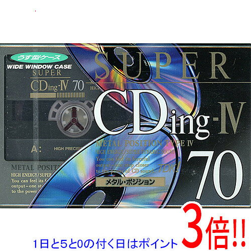 【1日と5.0のつく日、18日はポイント3倍！】TDK カセットテープ メタルポジション SUPER CDing-IV SCD4-70 70分