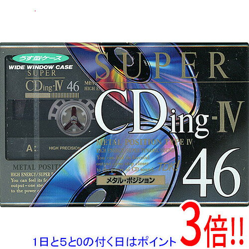 商品名TDK カセットテープ メタルポジション SUPER CDing-IV SCD4-46 46分商品状態新品の商品です。型番SCD4-46その他※掲載画像は代表画像です。実際の商品と細部が異なる場合がございますので、商品状態につきましては表記の内容をご確認ください。※返品についてはこちらをご覧ください。　