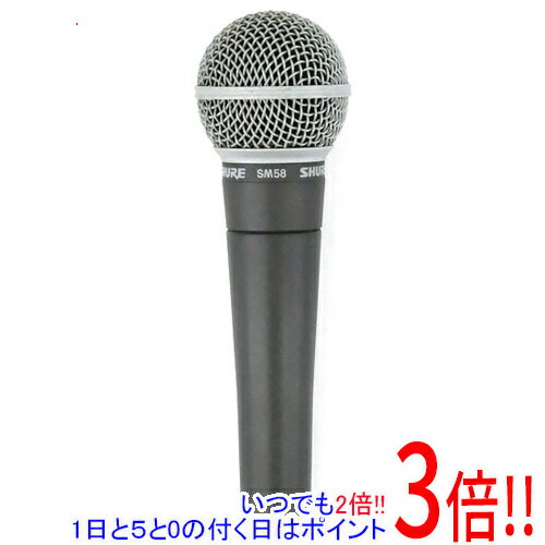 【いつでも2倍！1日と5．0のつく日は3倍！18日も3倍！】【中古】SHURE ダイナミックマイクロフォン SM58-LCE