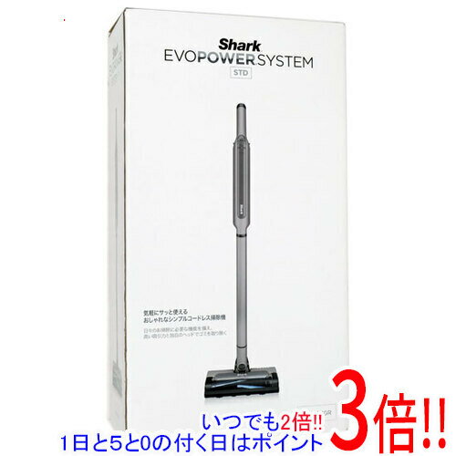 【いつでも2倍！1日と5．0のつく日は3倍！18日も3倍！】【中古】Shark コードレススティッククリーナー EVOPOWER SYSTEM STD CS100JGR スチールグレイ 未使用