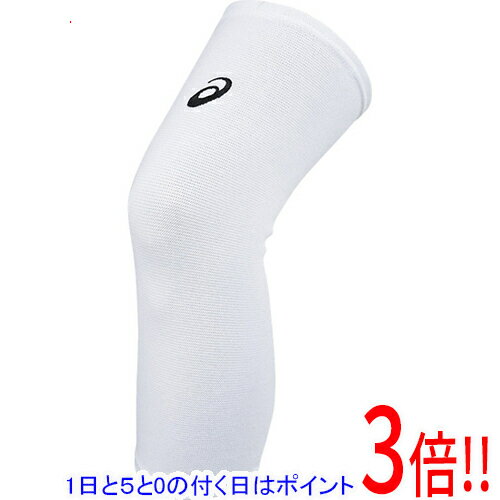 【1日と5.0のつく日、18日はポイント3倍!】asics アシックス Mサイズ バレーボール VBニースリーブ XWP068 ホワイト/ブラック