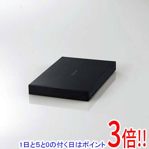 【延長保証対応!!】【1日と5.0のつく日、18日はポイント3倍！】【新品訳あり(箱きず・やぶれ)】 ELECOM 外付けポータブルSSD ESD-EJ0500GBKR ブラック 500GB