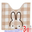 センコー トイレマット ミッフィー チェックライン 約58×60cm 66982 ベージュ